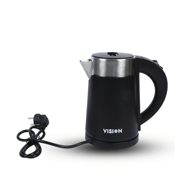 VISION Electric Kettle 1 Litre 1000W Black - Image 3